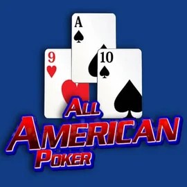 All American Poker slot visual from RTG (Reel Time Gaming) available on spins-dog.nl