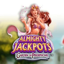Enjoy Almighty Jackpots: Garden of Persephone by Novomatic – logo hosted on spins-dog.nl