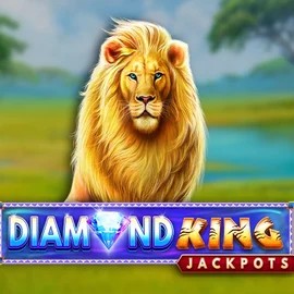 Jackpots logo of Diamond King Jackpots from SpinPlay Games at SpinDog Casino