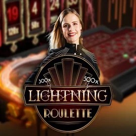 Lightning Roulette logo by Evolution SpinDog Casino