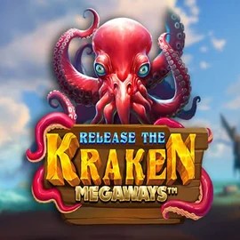Release the Kraken Megaways slot logo by Pragmatic Play at SpinDog Casino