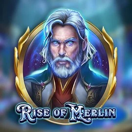 Rise of Merlin game by Play'n GO – logo hosted on SpinDog Casino